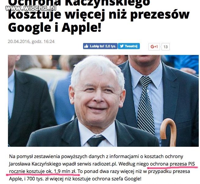 A my tu o drobnych rozmawiamy