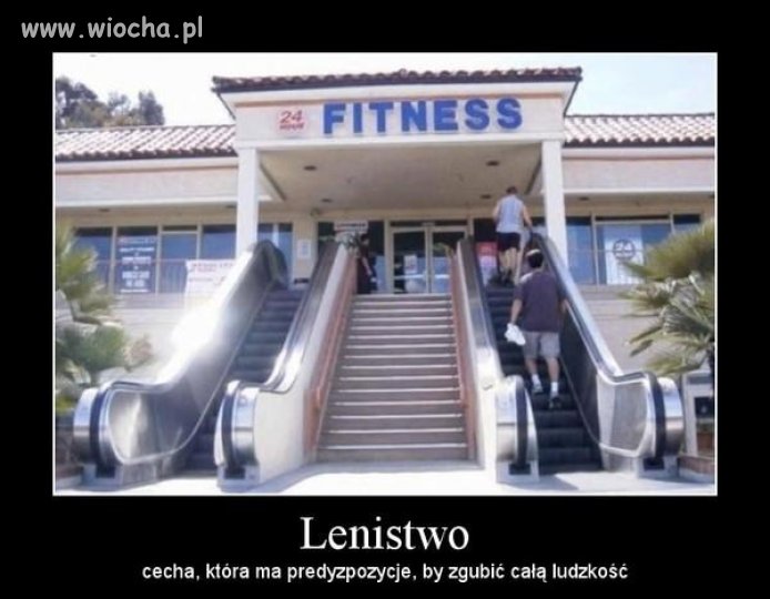 Ruchome schody na siłownię...