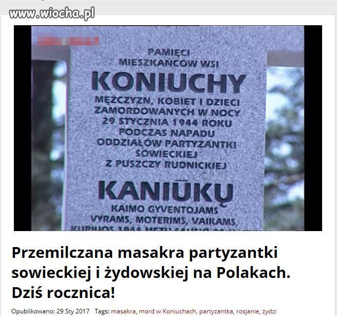Trochę niewygodnej i zapomnianej historii.
