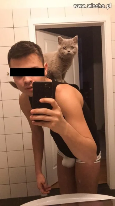 Pan z kotem