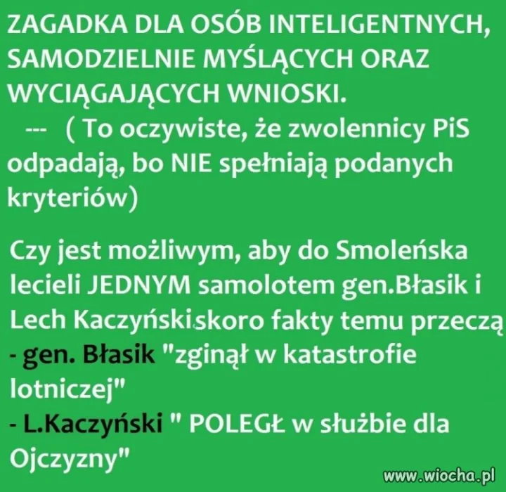Zagadka dla inteligentnych: