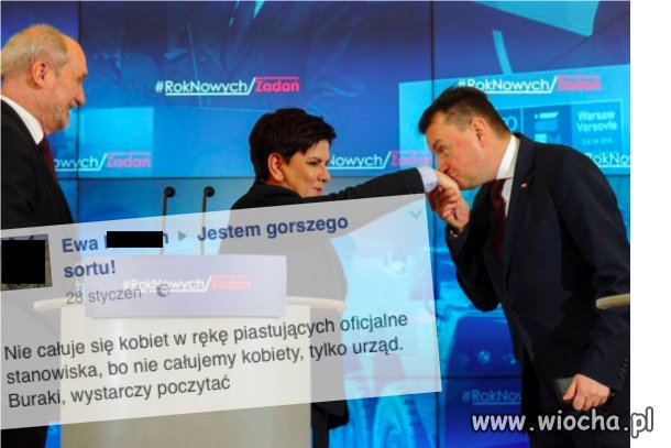 Nie całuje się w rękę