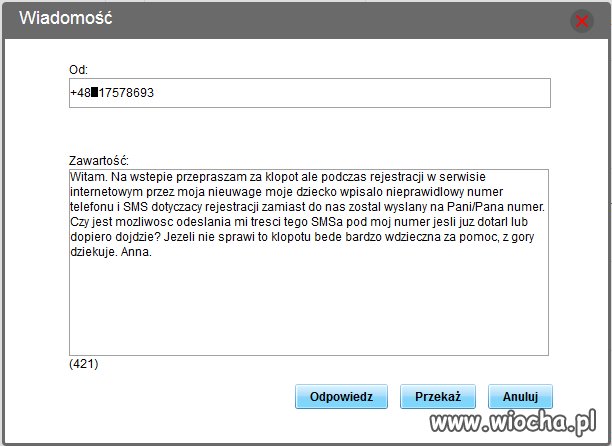 Prześlesz SMS?