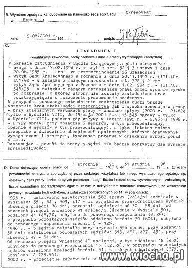 As prawniczy sędzia Przyblecka