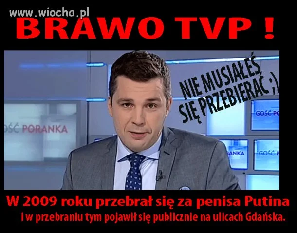 Przebierał się za penisa