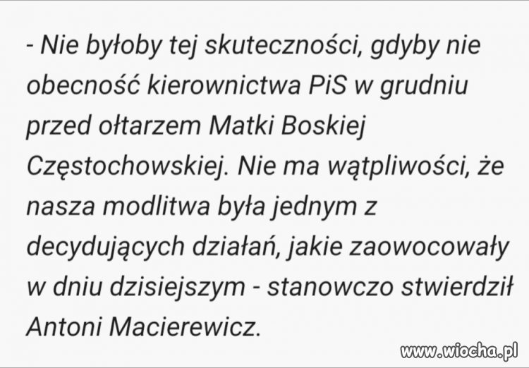 Partia z nami, partia z Matką Boską