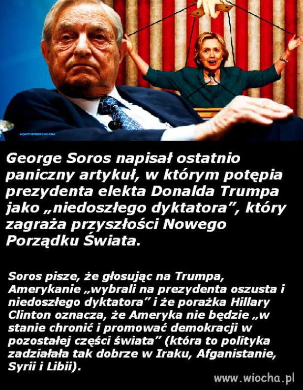Rozpada się wizja świata Pana Sorosa?...