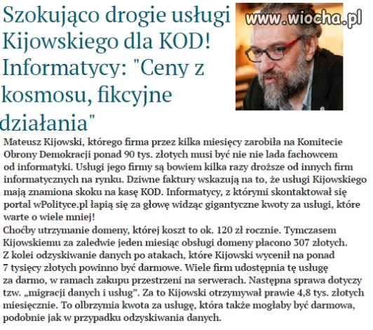 Koniec ''obrońcy demokracji'' Mateusza Kijowskiego