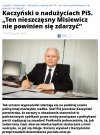 Kaczyński o nadużyciach PiS