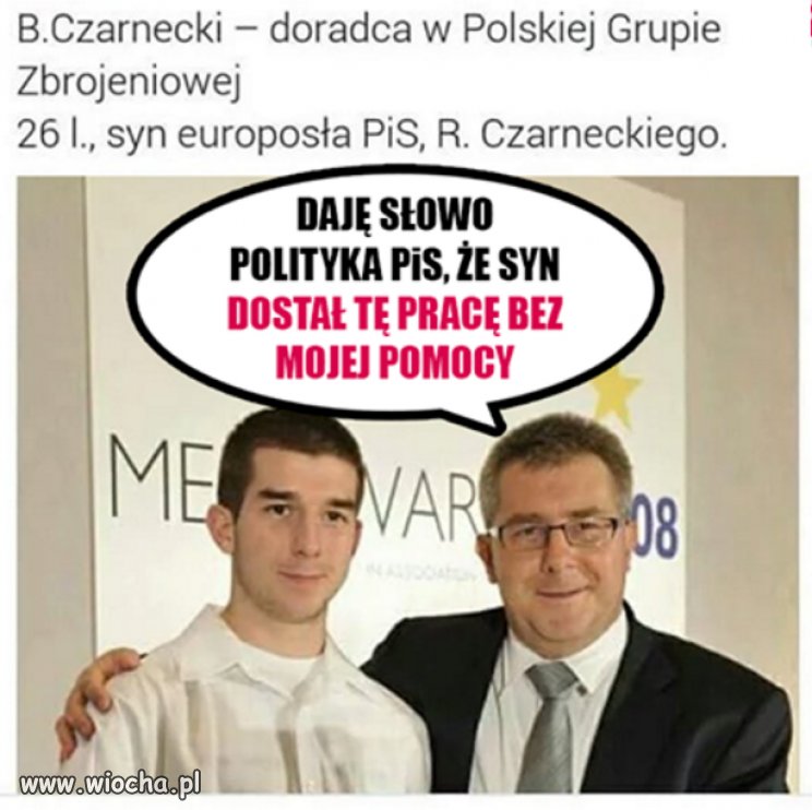 Zapewne młody jest wybitnym specjalistą 