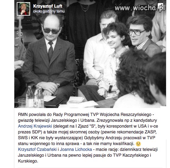 WOJCIECH RESZCZYŃSKI, POWOŁANY DO RADY 