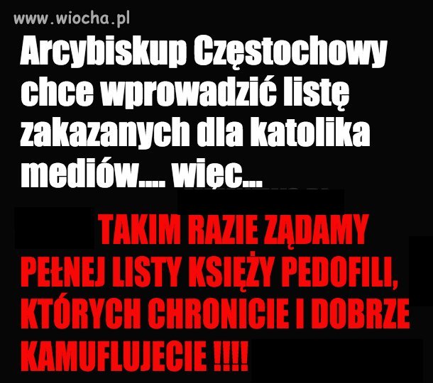 Odpowiedź na żądania arcybiskupa