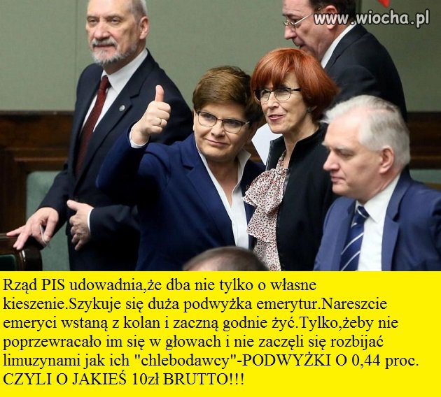Emerytury pójdą w górę