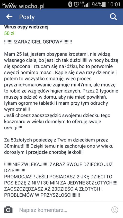 Zaraziciel ospy