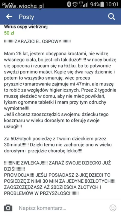 Zaraziciel ospy