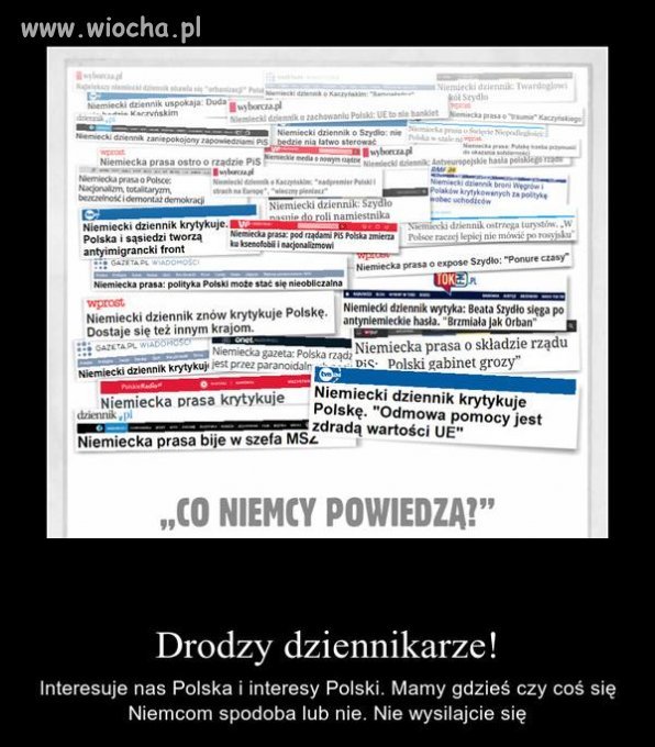 A co mnie obchodzi co Niemcy powiedzą???