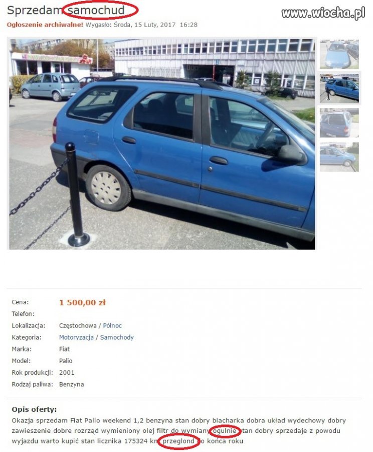 Dziecko mentalne sprzedaje "samochud"