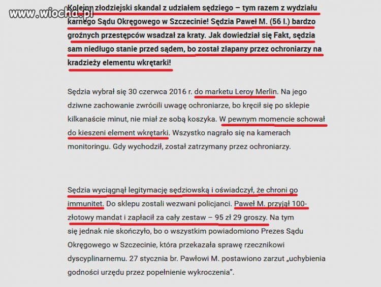 Chciał przykręcić śrubę  przestępcom