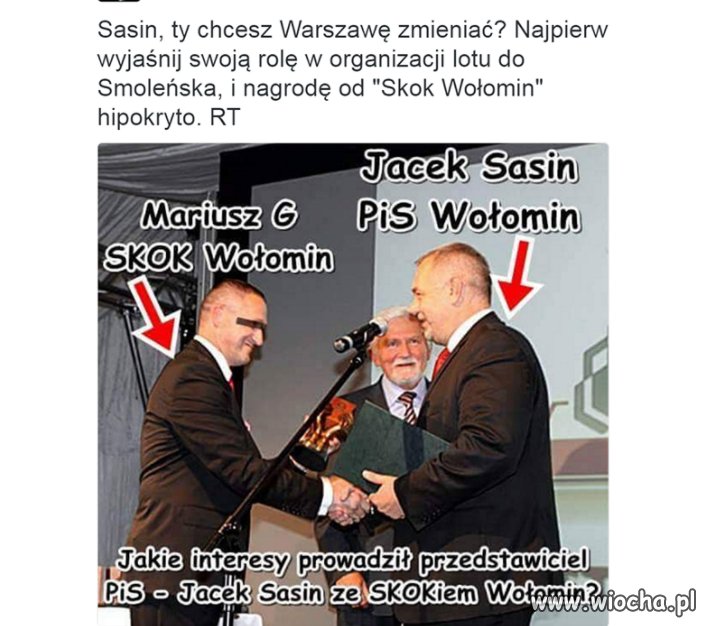 Interesy? I on chce zostać prezydentem Warszawy?