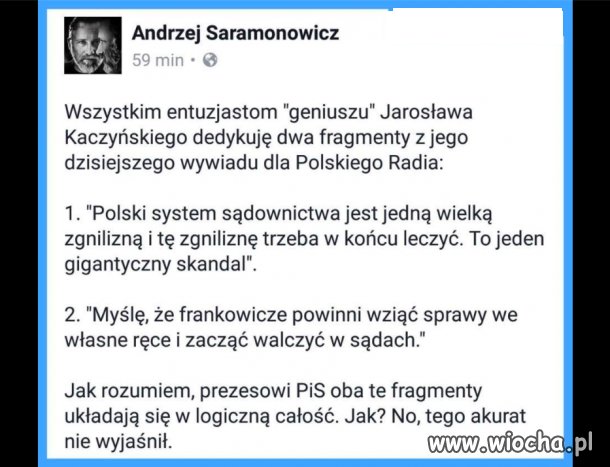 Wszystkim entuzjastom 'geniuszu' Kaczyńskiego