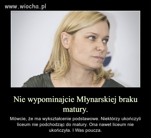 Kolejna dewotka co myśli, że jest nie wiadomo kim