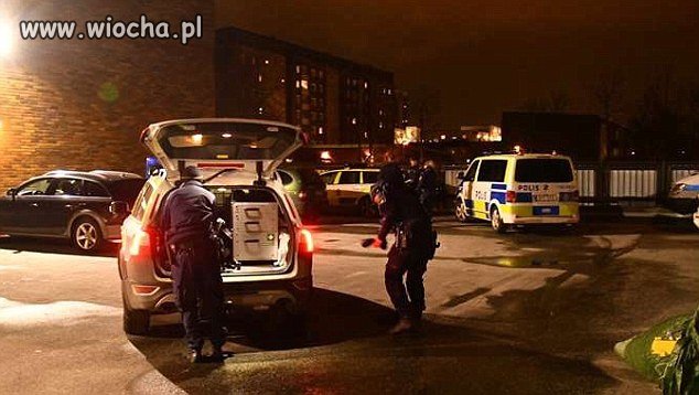 Wybuch granatu wczoraj w Malmo, Lindangen.