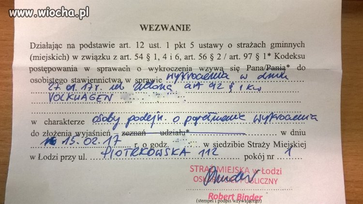 Nowa marka samochodu wg straży miejskiej w Łodzi