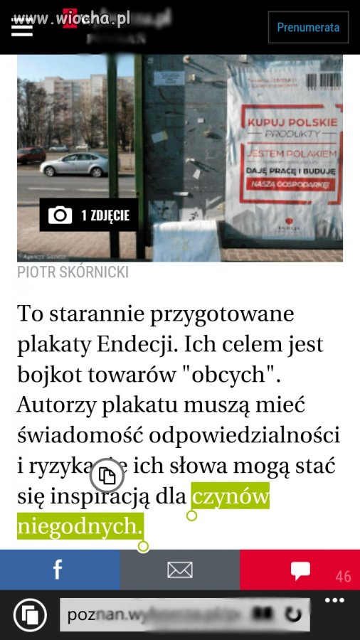 Wg czerwojej kartki 