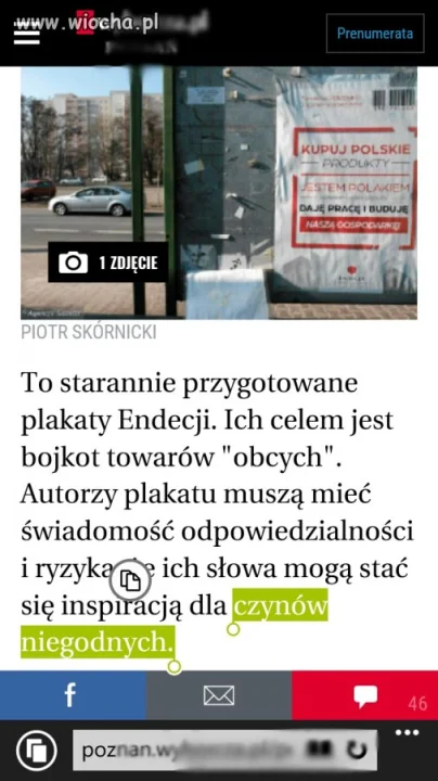 Wg czerwojej kartki 