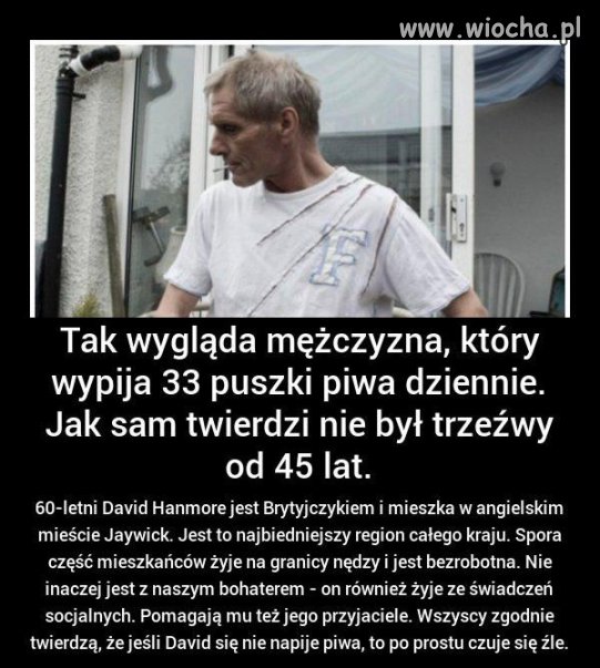 Alkoholik na socjalu. Jakie to życie przyjemne.