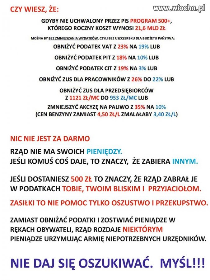 Wiocha umysłowa wyborców