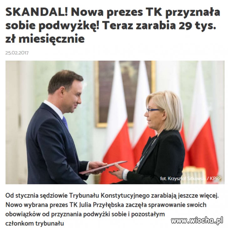 Ziobro tak ostatnio krytykuje wysokie płace sędziów 