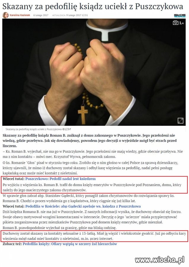 Tymczasem w "świętym kościele katolickim"