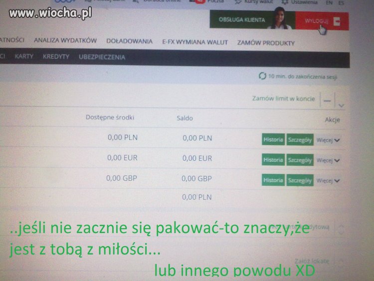 Saldo konta prawdę ci powie 