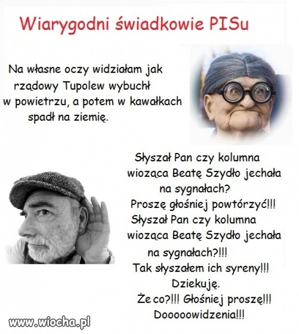 Świadkowie wiarygodni jak PIS