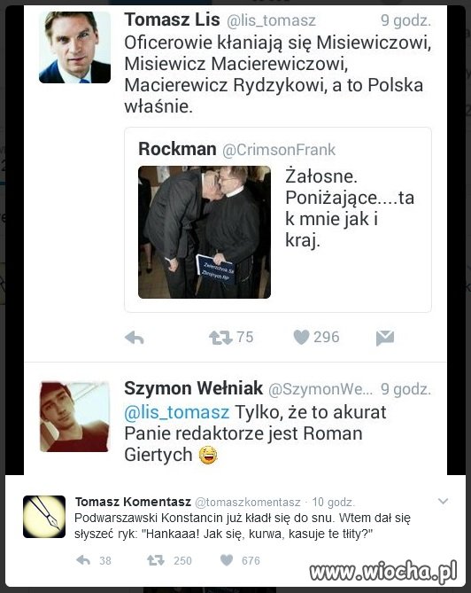 Jako dziennikarz to nawet do gazetki szkolnej