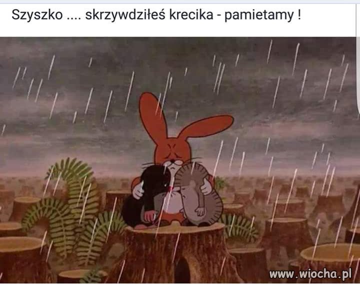 Ale za krecika to masz Szyszko prze...