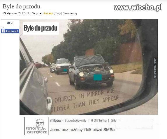 Byle do przodu.