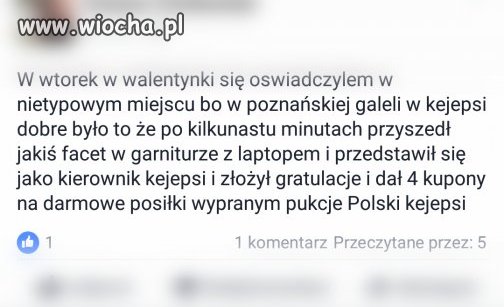 Oświadczyny w "Kejepsi" Galeria Poznań