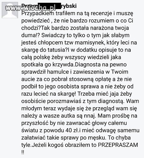 SKP Speedcar Częstochowa odpowiedź diagnosty