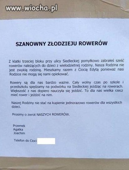 Szanowny złodzieju