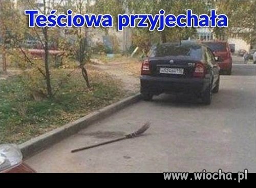 Teściowa przyjechała