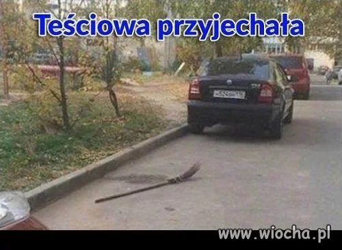 Teściowa przyjechała