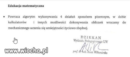 Opozycyjni eksperci od obniżenia edukacji