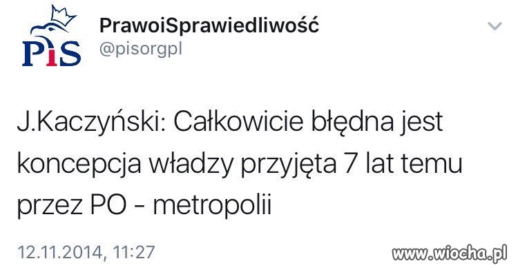 Czy on kiedyś prawdę powiedział ?