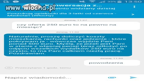 Opieka za granicą za 1000 zł 