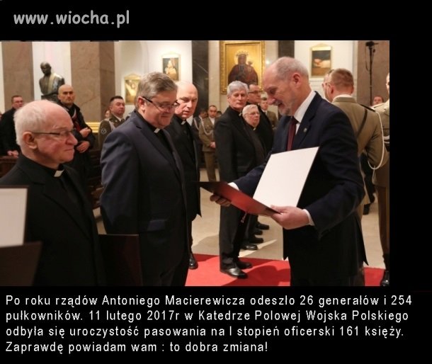 Zamiast doświadczonych generałów i pułkowników.
