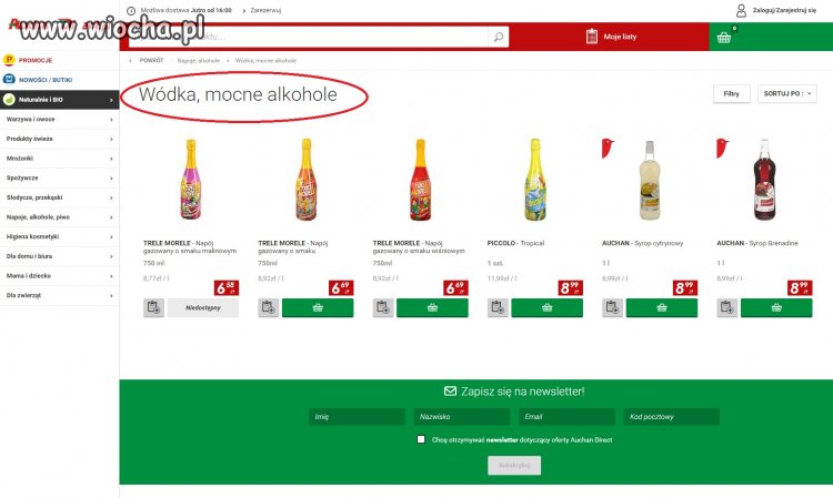 Mocne alkohole