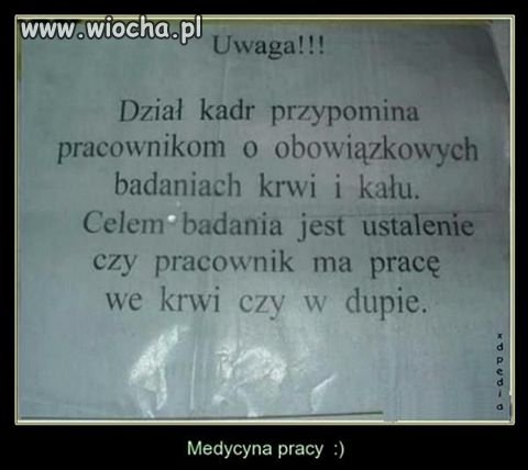 Pewne rozporządzenie w Pracy