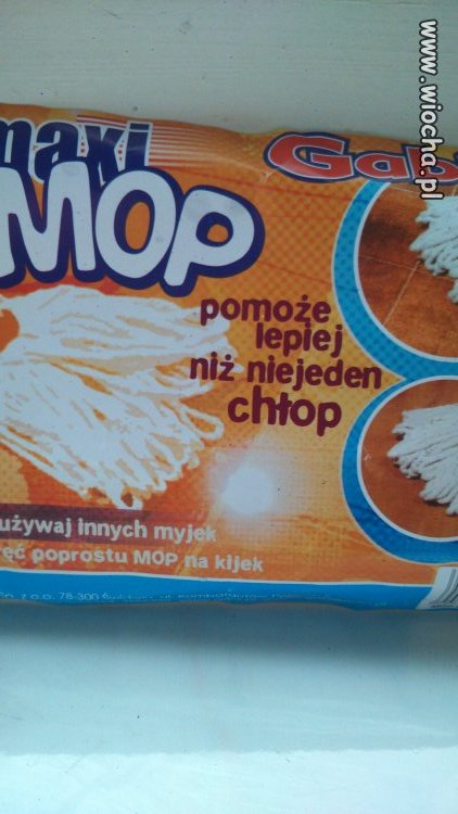Mop lepszy niż chłop 